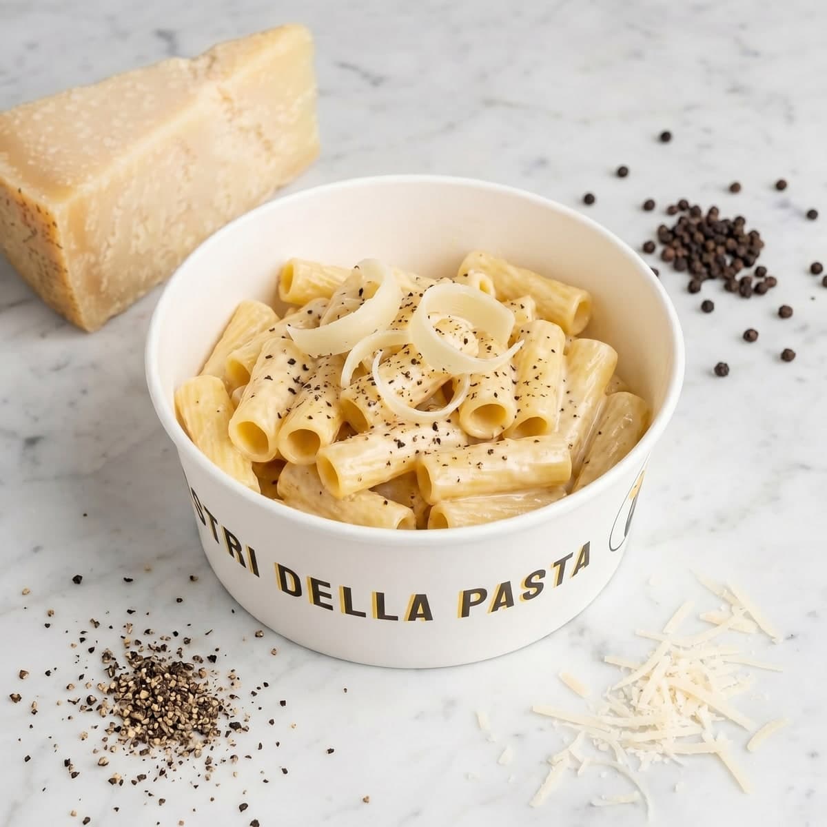Rigatoni cacio e pepe Maestri della Pasta