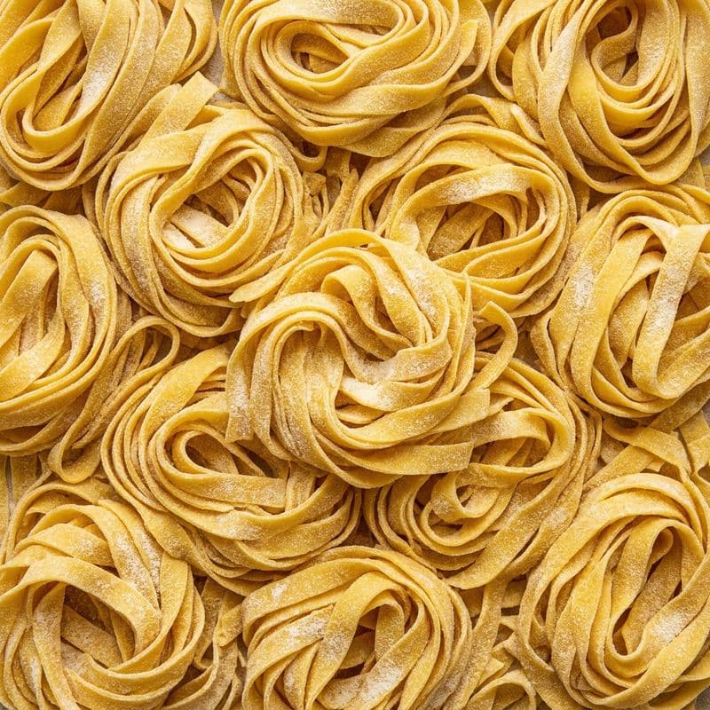 Tagliatelle pasta texture