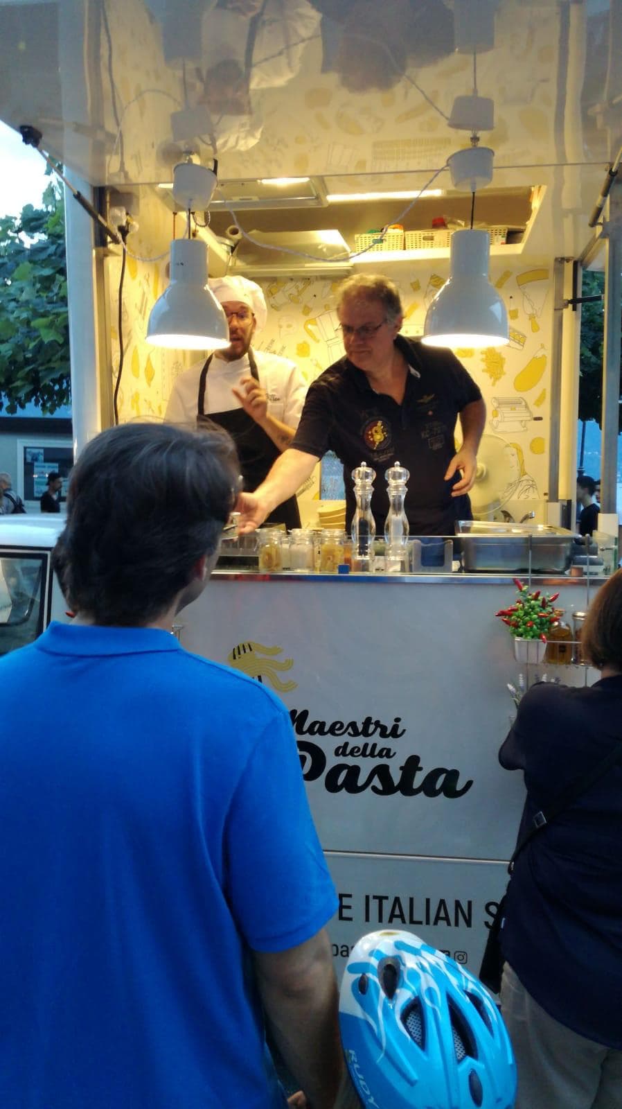 Loris Amista Working in Ape Car by Maestri della Pasta